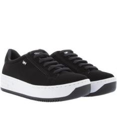 Imagem de Tênis Via Marte Flatform Casual Nobuck Feminino Preto - 40-Feminino