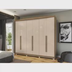 Imagem de Guarda Roupa 6 Portas e 6 Gavetas com Pés Kappesberg