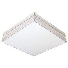 Imagem de Plafon quadrado para 4 lâmpadas 20W Bilbão 36x36cm Espelho branco Tualux