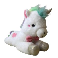 Imagem de Pelúcia Infantil Unicórnio Star Com Luz E Som 16992 - Buba