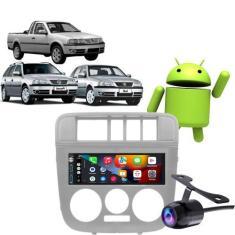 Imagem de Kit Multimídia Carplay Gol Saveiro Parati G4 2005-2008 1 Din Mp3 + Câm
