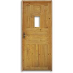 Imagem de Kit Porta De Madeira Entrada Eco 2,10X0,80 Esquerda