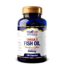 Imagem de Omega 3 (Fish Oil) 2400Mg Com Vitamina D3 2000Ui 100 Caps. - Vitgold
