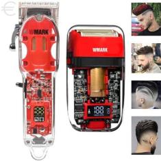 Imagem de Máquina Cortar Cabelo Wmark + Barbeador Elétrico Wmark