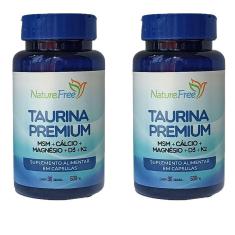 Imagem de Kit 2 Taurina Premium (Msm + Cálcio + Magnésio + D3 + K2) 90 Cáps