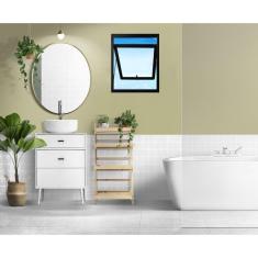 Imagem de Janela de Alumínio Maxim Ar 60x 60cm Suprema Hale Esquadrias Preto