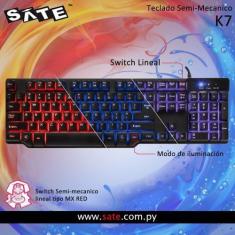 Imagem de Teclado Sate K71 Gamer Semi Mecanico Port - Satellite