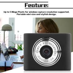 Imagem de Mini USB2.0 5 Megapixels retrtil Clipe WebCam Web Camera para pc porttil