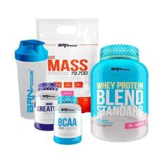 Imagem de Kit Size Mass 3Kg + Blend Standard 2Kg + Creatina 100G + Bcaa 100G + C