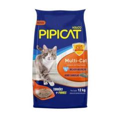 Imagem de Areia Higiênica Pipicat Kelco Multicat Para Gatos 12Kg