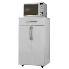 Imagem de Balcão Multiuso Para Cozinha Juliana 2 Portas Branco Flex AJL