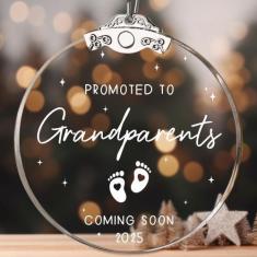 Imagem de Enfeites de Natal Olicard New Grandma Baby Announcement