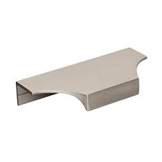 Imagem de Amerock | Puxador de borda de armário | Níquel acetinado | 4-3/16 polegadas (106 mm) Centro a Centro | Extensão | 1 pacote | Puxador de gaveta | Puxador de gaveta | Ferragens de armário
