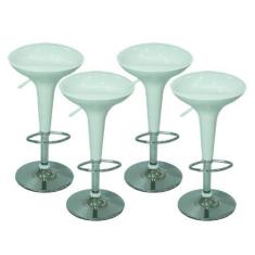 Imagem de Kit 4 Banquetas Tulipa Lotus Em Abs Com Base Giratória - Best