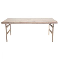 Imagem de Mesa Tramontina Dobrável Madeira Natural De Pinus 130X80cm