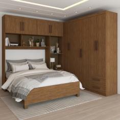 Imagem de Guarda-Roupa Casal Modulado com Cama Paradise 10  Portas 6gavetasfreij
