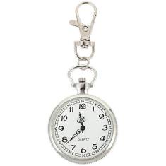 Imagem de Baluue Relógio de enfermeira com clipe de metal flexível, relógio de bolso, médico, lapela para homens e mulheres