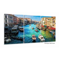 Imagem de Quadros Decorativos Paisagem Veneza Escritório Tecido 120x6
