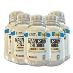 Imagem de Cloreto De Magnésio P.A Caps 500Mg 60 Cáps Kit Com 5 Potes - Lider Ven