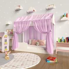 Imagem de Cama Quarto Infantil Montessoriana Dakota Com Voal - Loja Docelar