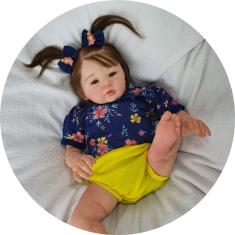 Imagem de Bebe Reborn Menina Corpo de Pano Realista