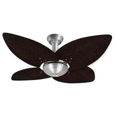 Imagem de Ventilador de Teto Office Jet Aspen Venti-Delta Prata Rattan Marrom 220V