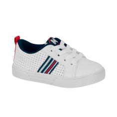 Imagem de Tênis Casual Branco Kids Cabedal Respirável | Molekinho-Masculino
