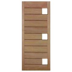 Imagem de Porta de Madeira Maciça Mexicana Horizontal Para 3 Vidros Casmavi de C