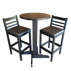 Imagem de Conjunto Bistrô Fixo  Mesa com 2 Banquetas Estofadas Premium