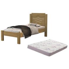 Imagem de cama solteiro sofia para quarto reforçada mdf acompanha colchão - Mini