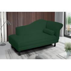 Imagem de Recamier divã larissa liso 140cm lado direito suede verde - VH MOVEIS
