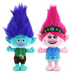 Imagem de Pelucia Trolls Poppy Tronco Branch Boneco Disney 30Cm