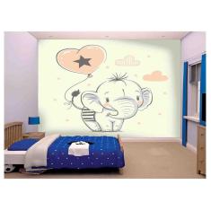 Imagem de Papel De Parede Infantil Elefante Quarto Bebê  Azs142