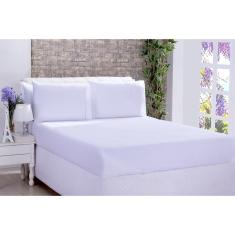 Imagem de Jogo De Lençol 180 Fios Ponto Palito Algodão King 03 Peças