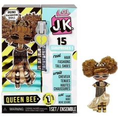 Imagem de Boneca de moda mini L.O.L. Surprise! JK Queen Bee com 15 Surpresas
