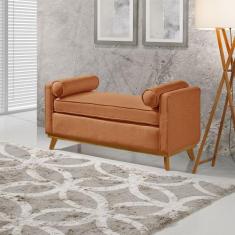 Imagem de Recamier Italia 1,30M  Com Base Madeira Linho Sofatec