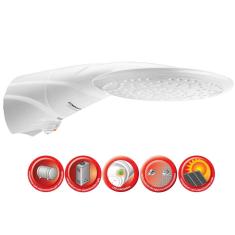 Imagem de Ducha Advanced Flex Eletrônica Lorenzetti com Led Orientativo e Sistema Inteligente - Branco