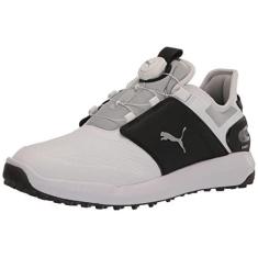 Imagem de Puma Golf Tênis de golfe masculino Ignite Elevate Disc, Puma Branco-puma Prata, cintura alta, 45