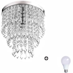 Imagem de Lustre De Cristal Acrilico Manucrillic Com Lâmpada 3000K (Br