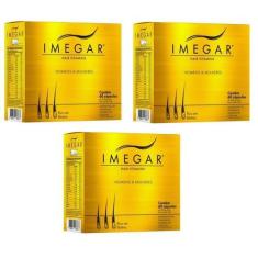 Imagem de Kit 3 Imegar Hair Vitamins Homens & Mulheres 60Cps - Prowin