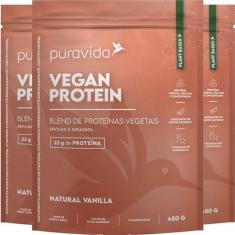 Imagem de Whey Protein Vegano Vanilla 3 X 450G Puravida