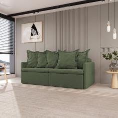 Imagem de Sofá Retrátil e Reclinável 3 Lugares 220cm Dália Cabecasa Madeiramadeira Verde