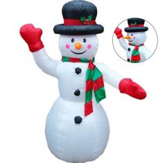 Imagem de Boneco De Neve Inflável Decoração Natalina Festa 1M 80Cm