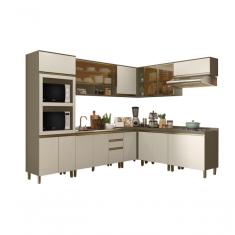 Imagem de Cozinha Modulada Conect Com 8 Peças Duna/Cristal - Henn