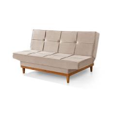 Imagem de Sofa Cama Safira Pés De Madeira - Lcn Móveis
