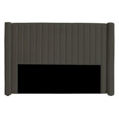 Imagem de Cabeceira Casal Queen Size Estofada Para Cama Box Alicia Veludo Cor Tabaco