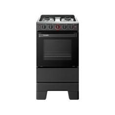 Imagem de Fogão 4 Bocas Esmaltec Preto Ideal Super 4121, Preto, Bivolt