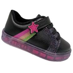 Imagem de Tênis Molekinha Com Luz de Led 2726.203 Preto-Feminino