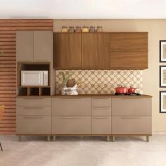 Imagem de Cozinha Modulada Completa 6 Peças 10 Portas 6 Gavetas Madri - Indekes