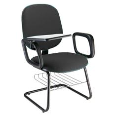 Imagem de Cadeira Universitária Com Prancheta Para Escolas Linha Uno Preto